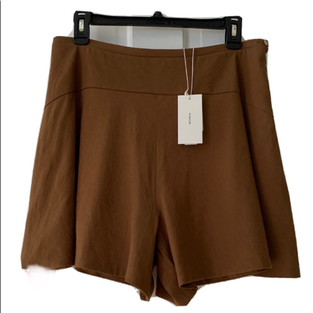 Vince Linen Flounce Short